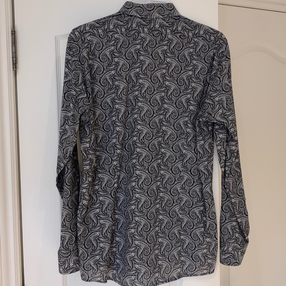 Sand Men's Collared Shirt, Size 42, Black, Grey & White - Picture 2 of 5